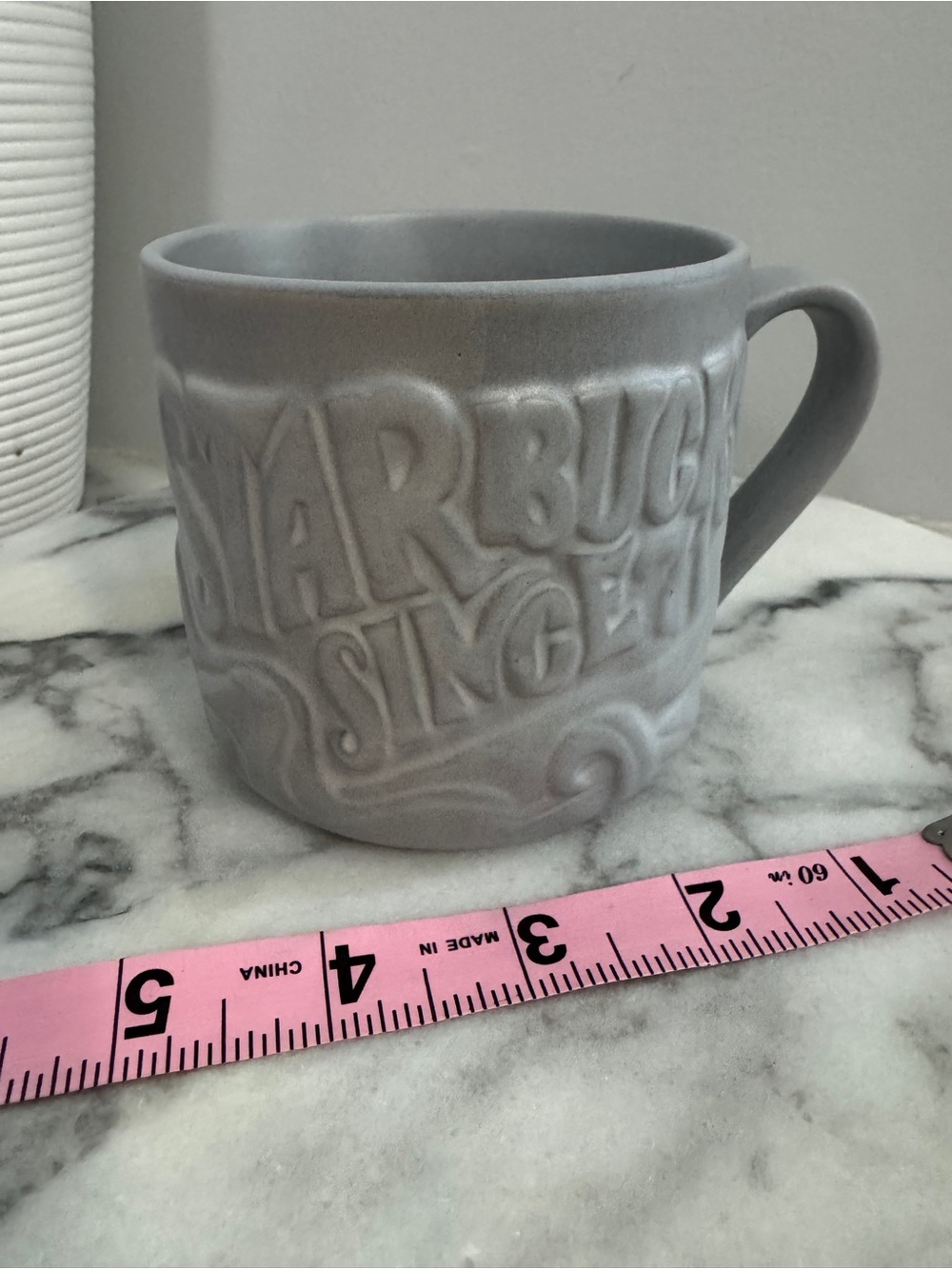 Starbucks 2016 "Since '71" Slate Gray Matte Ceramic Mug - 12 oz